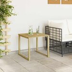 vidaXL Table de Bain de Soleil Marron 50.5 x 50.5 x 46 cm Pin imprégné