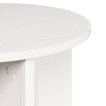 vidaXL Table basse 2 Pièces Blanc 41 5 x 41 5 x 41 cm Bois massif en pin