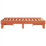 vidaXL Cadre de lit sans matelas cire marron 120x190cm bois pin massif