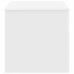 vidaXL Tables d'appoint 3 pièces en bois d'ingénierie blanc