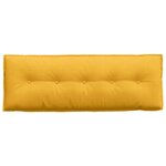 vidaXL Coussin de Dos Jaune clair 140 x 50 cm Tissu en velours côtelé