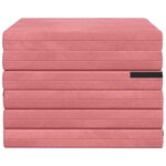 vidaXL Canapé-lit pliable 140 x 67 x 45 cm Rose
