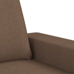 vidaXL Fauteuil avec repose-pied Marron 60 cm Tissu