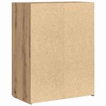 vidaXL Cabinet de Bureau avec étagère chêne artisanal 60 x 32 x 77.5