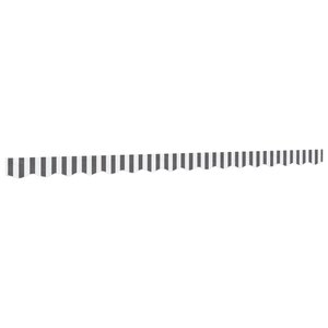 vidaXL Tissu de remplacement de cantonnière d’auvent anthracite blanc