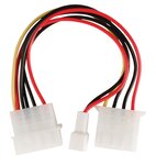 Cable Valueline adaptateur molex d'alimentation 4 pins vers 3 pins (alimentation ventilateur)