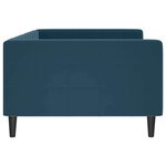 vidaXL Lit de repos sans matelas bleu 100x200 cm velours