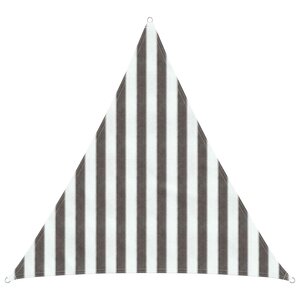 vidaXL Voile d'ombre 2 x 2 x 2 m HDPE Triangulaire Gris clair et blanc