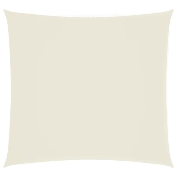 vidaXL Voile de parasol tissu oxford carré 4x4 m crème