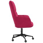 vidaXL Chaise de relaxation Rouge bordeaux Velours