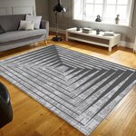Tapis d'intérieur MAYA 80 x 150 cm - Gris