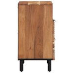 vidaXL Cabinet de chevet Marron 50 x 33 x 62 cm Bois d'acacia massif
