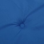 vidaXL Coussins de chaise de jardin lot de 2 bleu royal 40x40x4 cm
