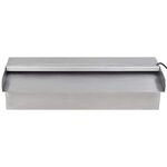vidaXL Fontaine rectangulaire de piscine avec LED Inox 30 cm
