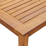 vidaXL Table de jardin 140x80x74 cm Bois d'acacia massif