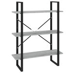 vidaXL Bibliothèque Sonoma gris 80x30x105 cm Bois d'ingénierie