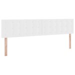 vidaXL Lit de Rangement Blanc pur 200 x 200 cm Cuir synthétique