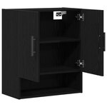 Meuble de Mur vidaXL Chêne Noir 60x31x70 cm Bois Ingénierie
