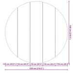 vidaXL Tapis de sol de piscine noir Ø 550 cm en tissu non tissé rond.