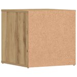 vidaXL Tiroir boîte chêne artisanal 40 5x40x40 cm bois d'ingénierie
