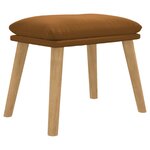 vidaXL Repose-pied Marron 45x29 5x35 cm Velours