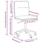 vidaXL Chaises à manger lot de 2 crème similicuir