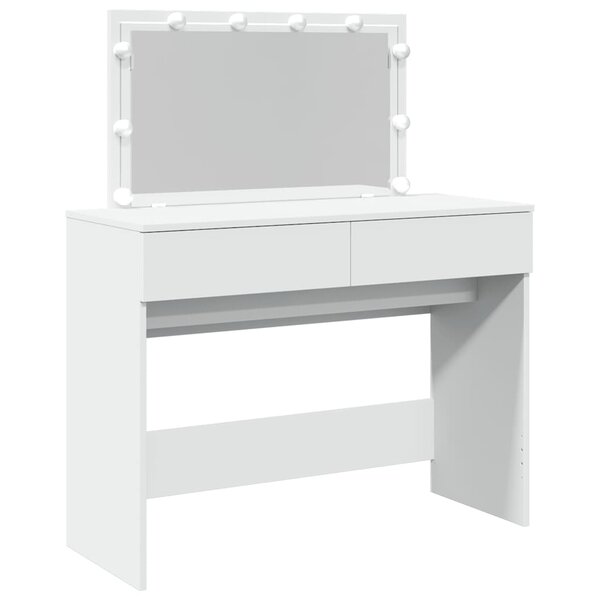 vidaXL Coiffeuse avec LED blanc 100x40x120 cm