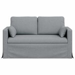 vidaXL Canapé Gris clair 139 x 78 x 80 cm tissu