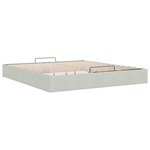 VidaXL Cadre de lit ottoman sans matelas gris clair 160x200 cm velours