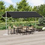 vidaXL Auvent autoportant 4 × 3 m Polyester Anthracite