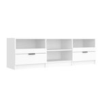 vidaXL Meuble TV Blanc 150x33 5x45 cm Bois d'ingénierie