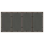 vidaXL Ensemble de salle à manger pour jardin 9 Pièces Marron Poly rotin