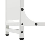 vidaXL Portant de bois chauffage blanc 90x28x90 cm