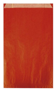 250 Pochettes 11X21 + 5Cm Kraft Rouge