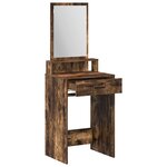 vidaXL Table de Toilette Chêne fumé 50 x 41 x 140 cm Bois d'ingénierie