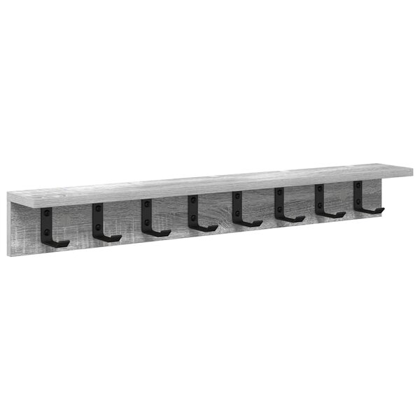 vidaXL Porte-manteau mural Gris Sonoma 80 x 10 5 x 10 5 cm