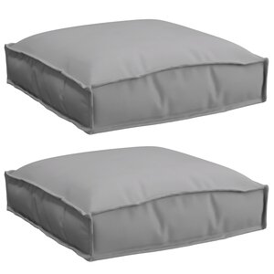 vidaXL Coussins de palette pour siège 2 Pièces Gris 40x40x8 cm Tissu Oxford