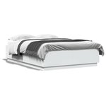 vidaXL Cadre de lit avec LED sans matelas blanc 120x200 cm