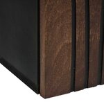 vidaXL Meuble sous lavabo avec porte Marron et Noir 38 x 33.5 x 48 cm