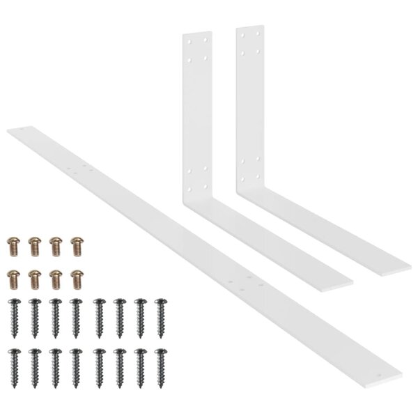 vidaXL Dossier pour canapé palette Blanc 110 cm Fer