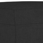 vidaXL Ensemble de canapés 3 Pièces avec coussins Noir Tissu