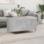 vidaXL Table basse Gris béton 90x44 5x45 cm Bois d'ingénierie
