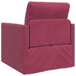 vidaXL Canapé-Lit Bordeaux 74 x 77 x 81 cm Velours