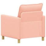 vidaXL Canapé Rose 76 x 81 x 87 5 cm Tissu