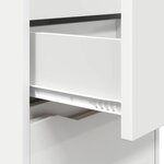 vidaXL Table de chevet Blanc 40 x 30 x 467 cm Bois d'ingénierie