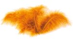 Plumes marabout jaune orangé 10 plumes 18cm