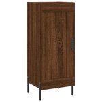 vidaXL Buffet Chêne marron 34 5x34x90 cm Bois d'ingénierie
