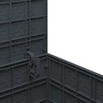 vidaXL Boîte de rangement Anthracite 55 x 53 x 57 cm Polypropylène