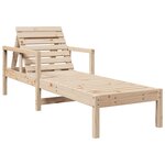 vidaXL Chaise longue 199 5x62x55 cm bois massif de pin