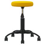 vidaXL Chaise de salle à manger Jaune moutarde Velours